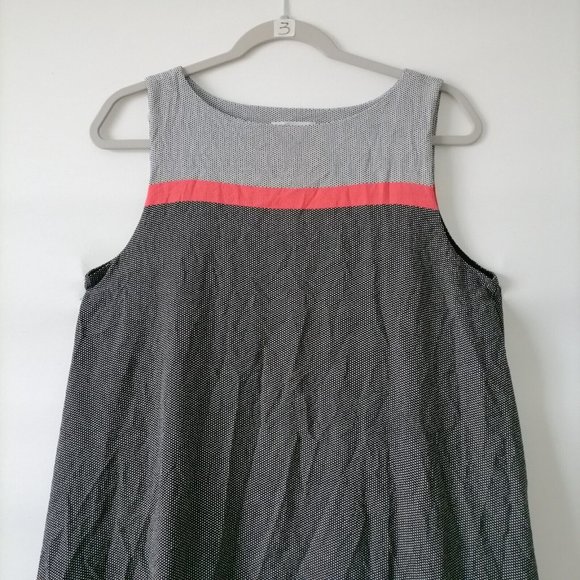 Signature By Robbie Bee Black Gray Tie Back Knee Length Sheath Dress Size 6 - Picture 3 of 7